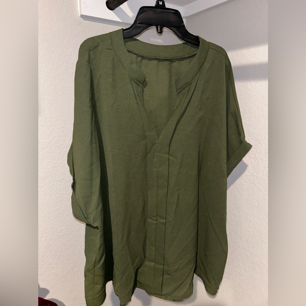 Olive green blouse